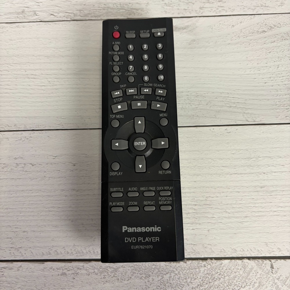 Genuine Panasonic EUR7621070 DVD Player Remote Control Tested